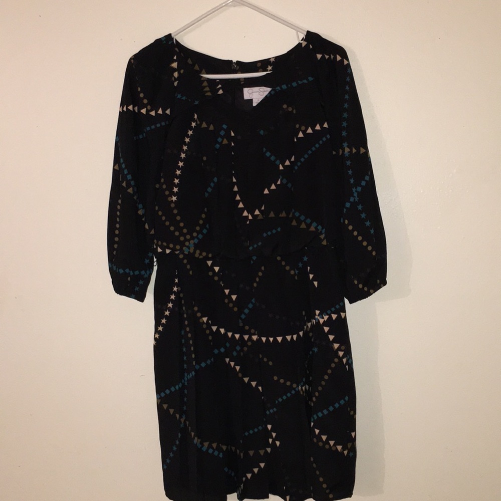 Jessica Simpson Star Circle Triangle Print Dress